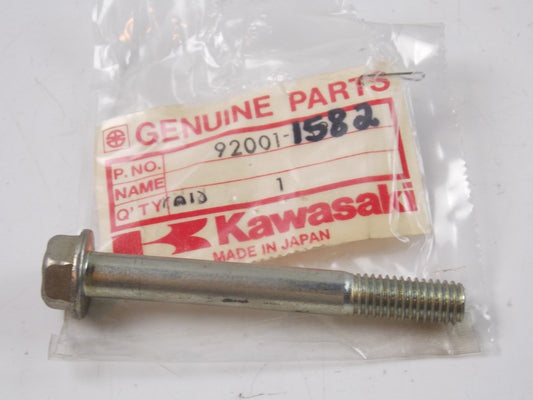 NOS KAWASAKI 1973-1994 FLANGE BOLT KD125 KE125 KS125 KLT200 KZ200 92001-1582 - MotoRaider