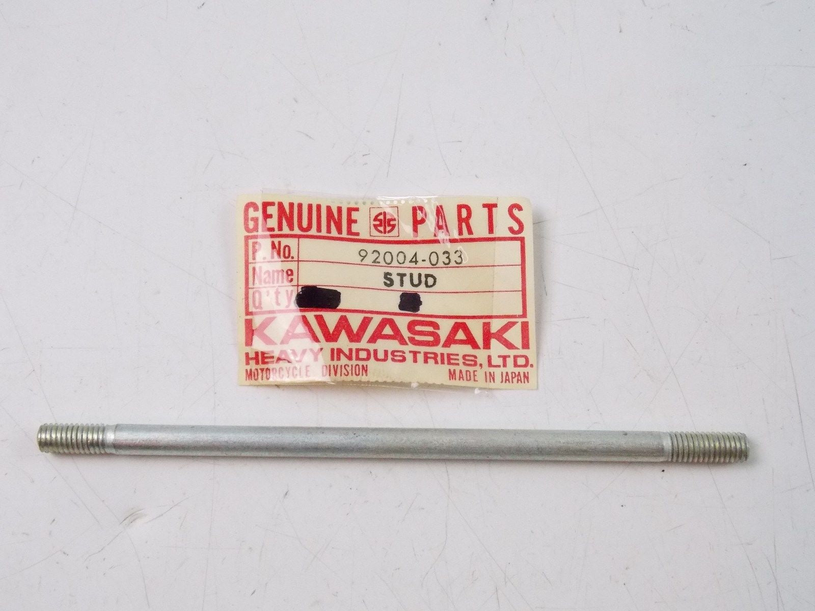 NOS KAWASAKI 1971-1980 STUD MT1 KV75  92004-033 - MotoRaider