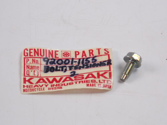 NOS KAWASAKI 1977-1985 TENSIONER ADJUST BOLT KZ650/750 ZN650/700  92001-1155 - MotoRaider