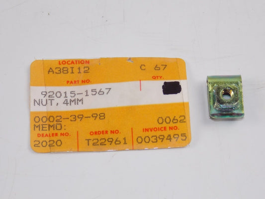 NOS KAWASAKI 1986-2013 NUT 4MM ZG1200 ZX1100 KVF750   92015-1567 - MotoRaider