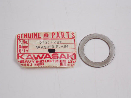 NOS KAWASAKI 1969-2004 PLAIN WASHER G3/4/5 KD80 KV100 KM100 KE100  92022-057 - MotoRaider