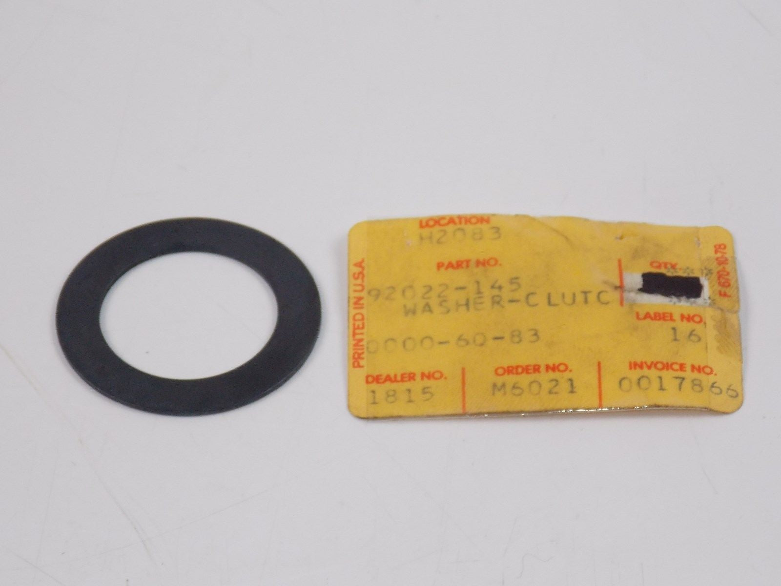 NOS KAWASAKI 1987-2008 THRUST WASHER 25.5X38X1 KZ305 ZX600 VN1500 92022-145 - MotoRaider