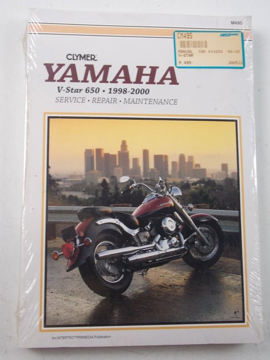 NOS CLYMER 1998-2000 MANUAL M495 SERVICE REPAIR MAINTENANCE V-STAR 650 - MotoRaider