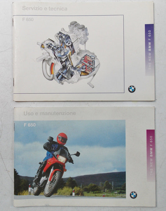 1995 BMW F 650 OWNER MANUAL BOOK USE MAINTENANCE SERVICE TECHNICAL INFO ITALIAN - MotoRaider