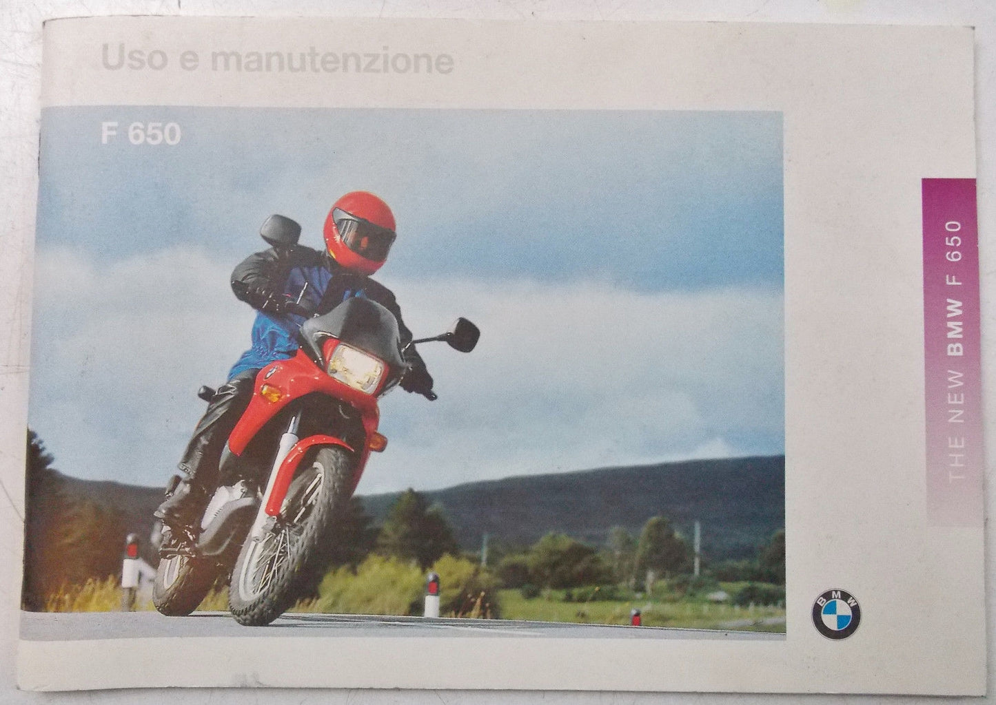 1995 BMW F 650 OWNER MANUAL BOOK USE MAINTENANCE SERVICE TECHNICAL INFO ITALIAN - MotoRaider