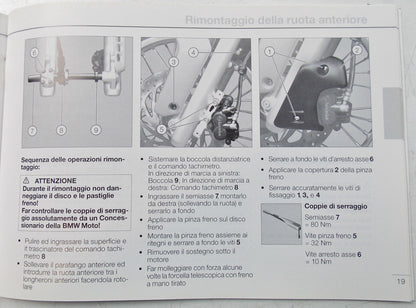1995 BMW F 650 OWNER MANUAL BOOK USE MAINTENANCE SERVICE TECHNICAL INFO ITALIAN - MotoRaider