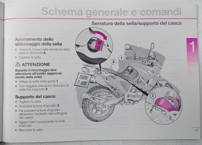 1995 BMW F 650 OWNER MANUAL BOOK USE MAINTENANCE SERVICE TECHNICAL INFO ITALIAN - MotoRaider