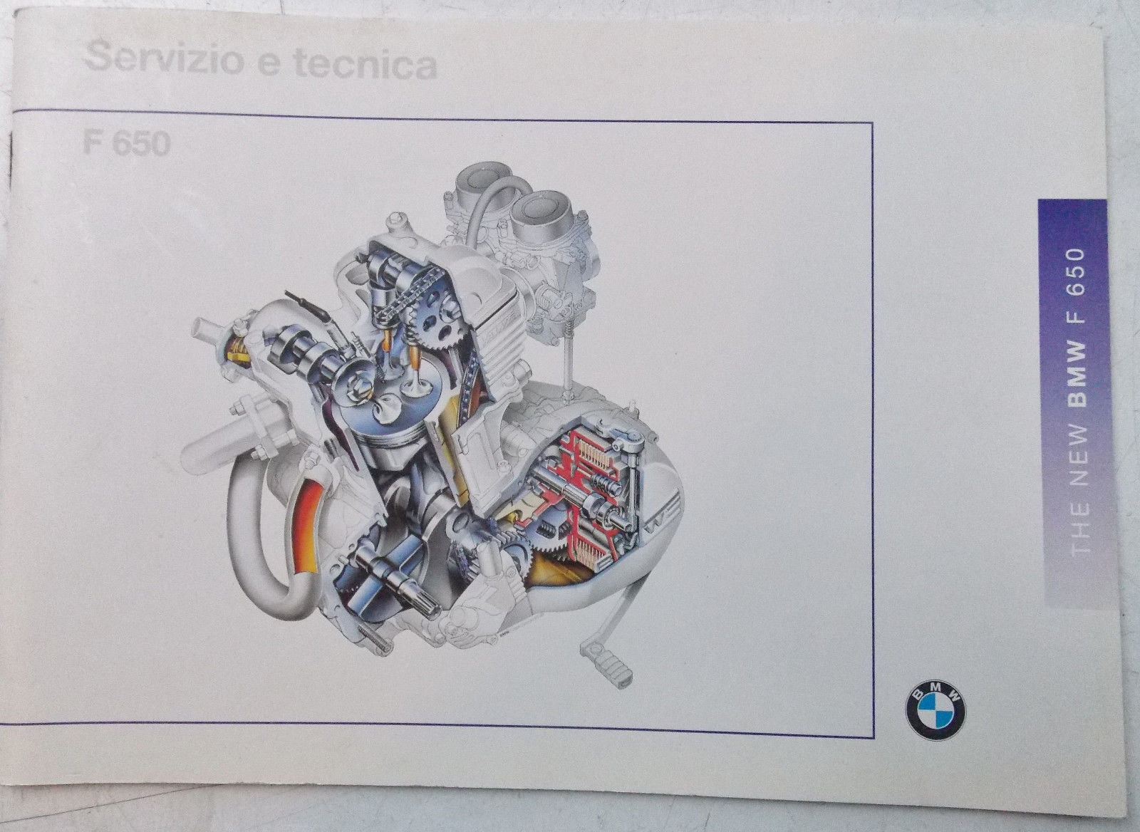 1995 BMW F 650 OWNER MANUAL BOOK USE MAINTENANCE SERVICE TECHNICAL INFO ITALIAN - MotoRaider