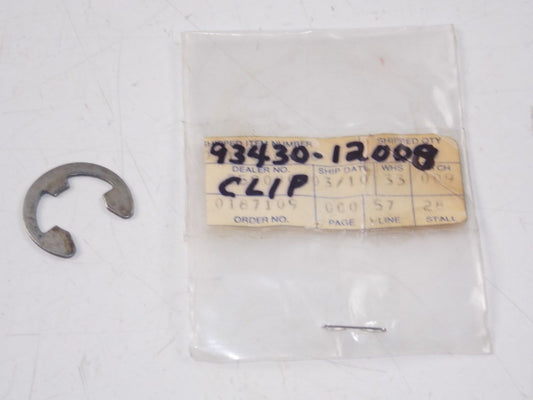 NOS YAMAHA  1964-2013 E-TYPE CIRCLIP YTM200 YTZ250 YCM225 YFZ350 93430-12008 - MotoRaider