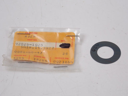 NOS KAWASAKI 1987 1988 SHIM 15.3X27.5X0.20 ZN1300 92025-1025 - MotoRaider