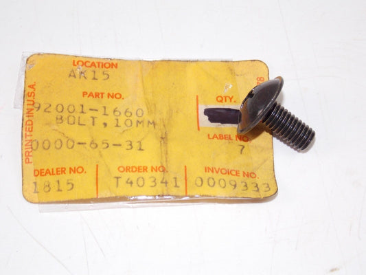 NOS KAWASAKI 1982-2015 BOLT 10MM VN900 EX300 KZ550 ZN700 ZL900  92001-1660 - MotoRaider
