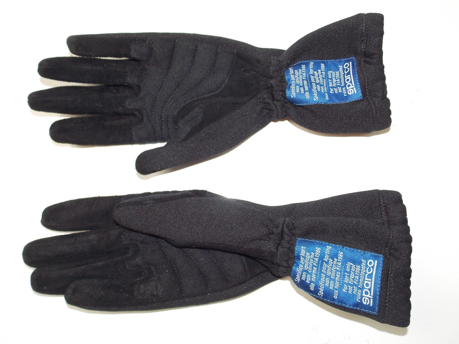 SPARCO KART DRIVING BLACK GLOVES SMALL SIZE 3 RACING KARTING - MotoRaider