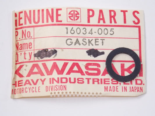 NOS KAWASAKI 1970-1979 (2) BANJO BOLT GASKETS  KE125 KS125 KD175  16034-005 - MotoRaider