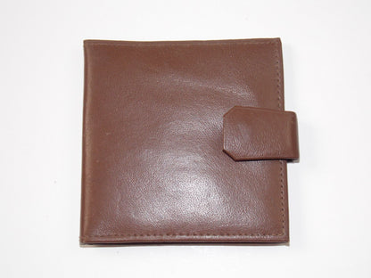 1970'S LANDINI TRACTOR BROWN LEATHER WALLET 90x90mm MONEY HOLDER TESTA CALDA - MotoRaider