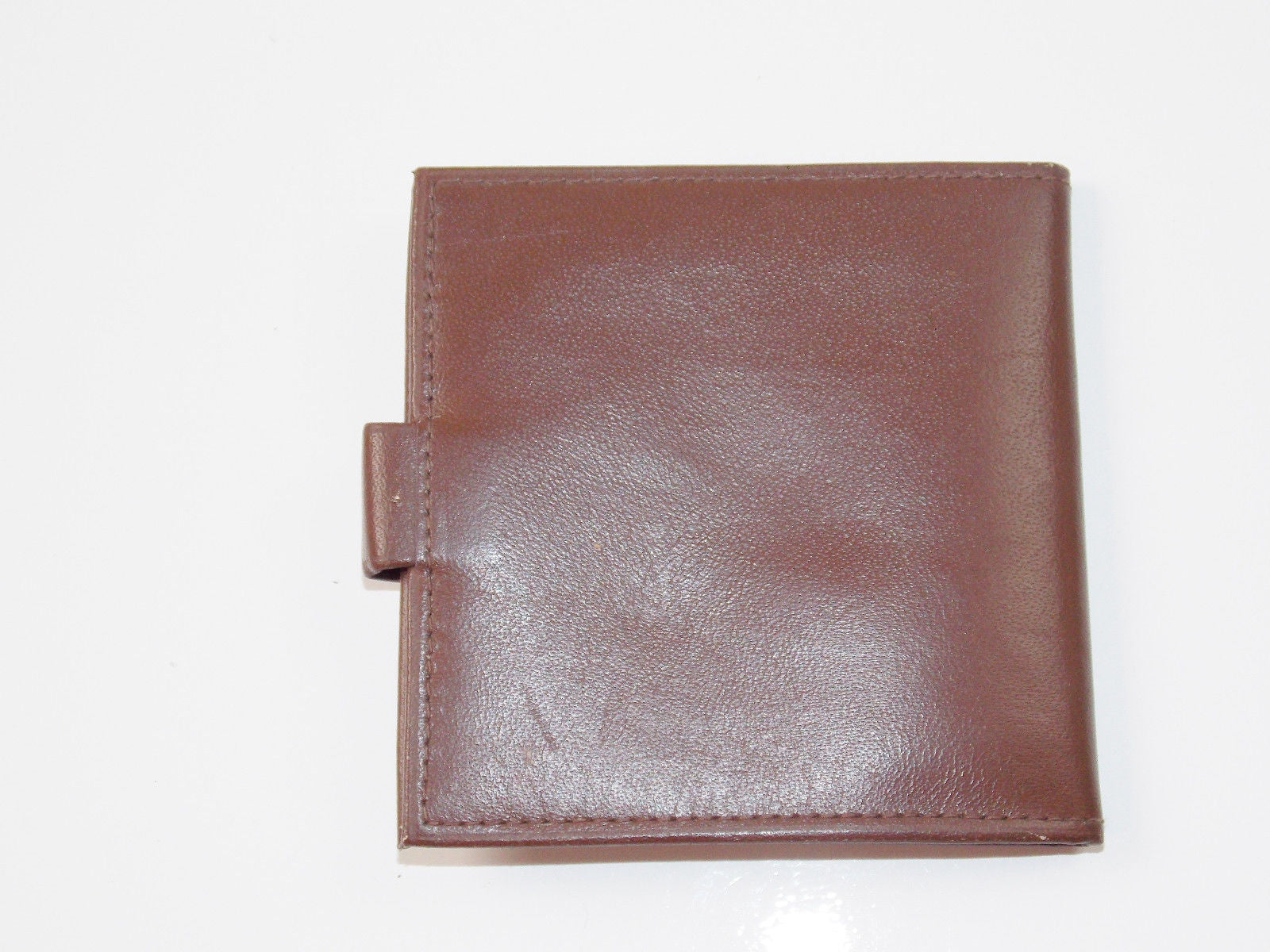 1970'S LANDINI TRACTOR BROWN LEATHER WALLET 90x90mm MONEY HOLDER TESTA CALDA - MotoRaider