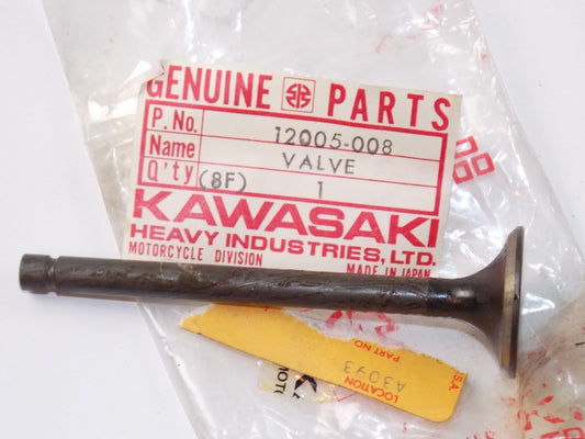 NOS KAWASAKI 1977-1983 EXHAUST VALVE KZ650 12005-008 - MotoRaider