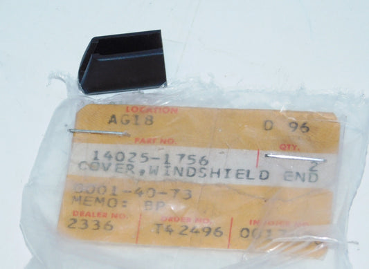 NOS KAWASAKI 1983 2001 EX305 ZX1100 EX500 ZX600 WINDSHIELD END COVER 14025-1756 - MotoRaider