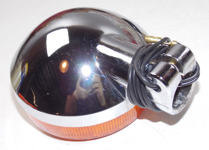 VINTAGE TURN SIGNAL BLINKER AMBER REFLECTOR SUZUKI KAWASAKI YAMAHA 3.5" 90mm - MotoRaider