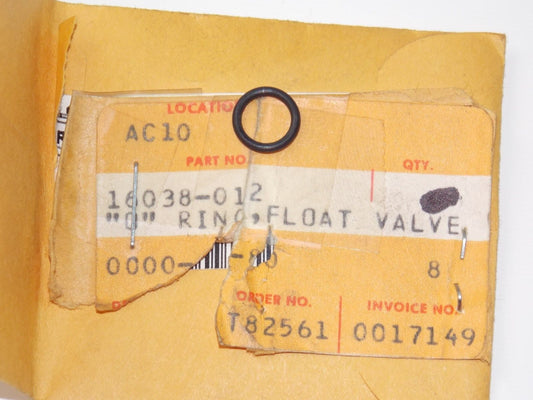 NOS KAWASAKI O RING FLOAT VALVE KZ400 KX400 16038-012 - MotoRaider