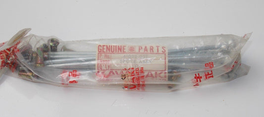 10 SPOKES 10 NIPPLES REAR OUTER WHEEL KAWASAKI 1971-1975 F8 F9   41028-039 - MotoRaider