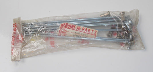 10 SPOKES 10 NIPPLES REAR OUTER WHEEL KAWASAKI 1971-1975 F6 F7  41028-032 - MotoRaider