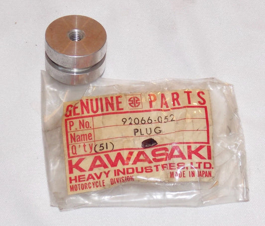 NOS KAWASAKI 1976-1984 CYLINDER HEAD PLUG KZ750  92066-052 - MotoRaider