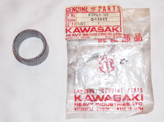 NOS KAWASAKI 1977 1978 1979 MUFFLER CONNECTOR GASKET KZ650  92065-107 - MotoRaider