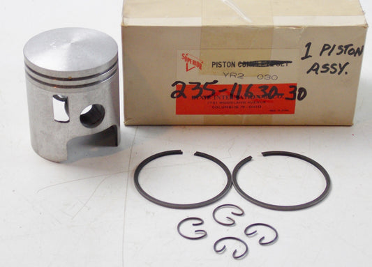 YAMAHA YR2 SUPERIOR PISTON .30mm OVERSIZE RINGS CLIPS - MotoRaider