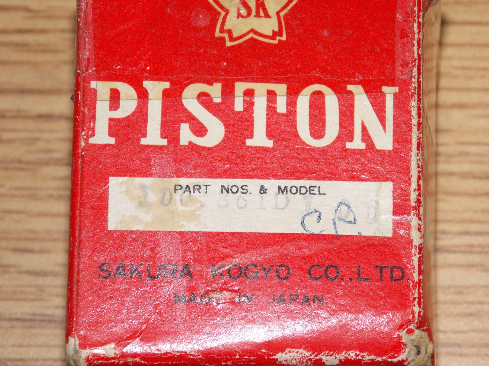 NOS SAKURA 50cc PISTON + PIN + RINGS + CLIP 0.40mm OVERSIZE YAMAHA MOPED SCOOTER - MotoRaider