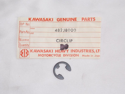 NOS KAWASAKI 1966-1978 1999-2001 CIRCLIP 8MM W1/2 KH400 KMX125 F11 S1 482J8000 - MotoRaider