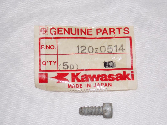 NOS KAWASAKI 1983-2009 SOCKET BOLT VN750 ZL1000 ZX1000  120Z0514 - MotoRaider