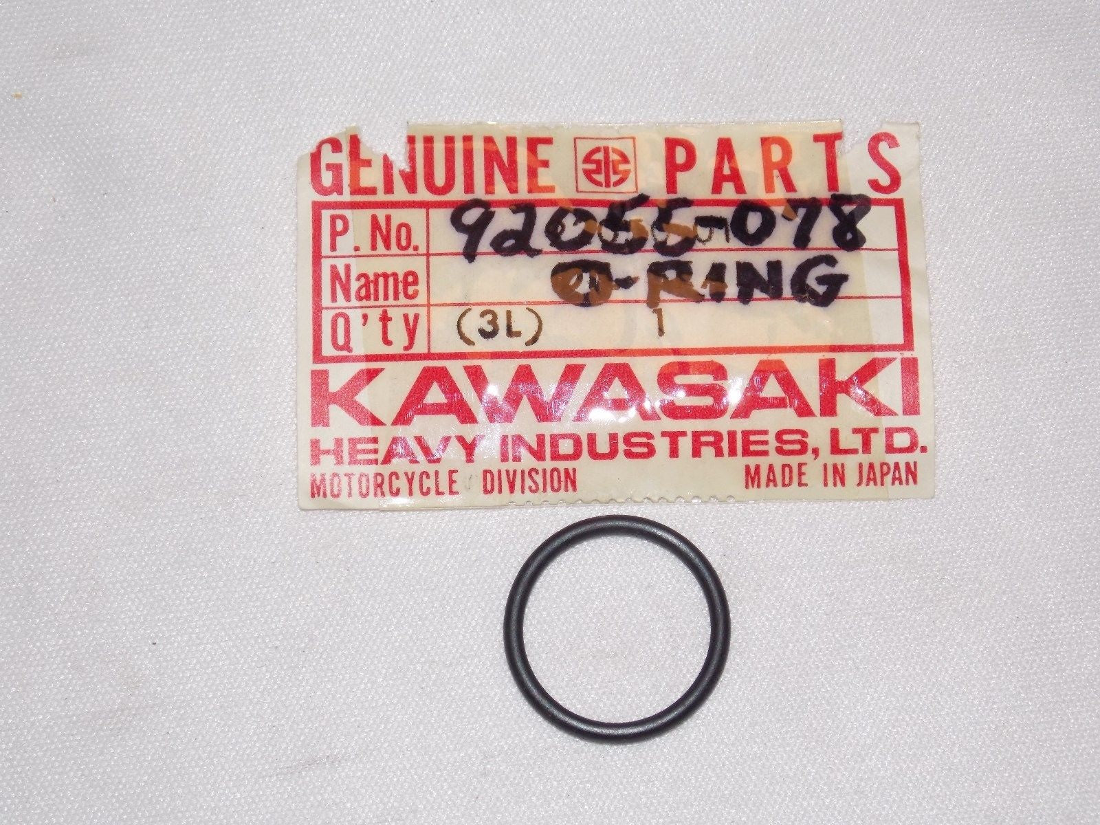 NOS KAWASAKI 1974-1978 1984-85 1988-90 O-RING KZ400 KDX200 KX80 KD80  92055-078 - MotoRaider