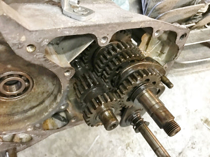 1970's FRANCO MORINI FM 4M-R 50cc MOTOR JUG TOP END ENGINE CASES CLUTCH GEARBOX - MotoRaider