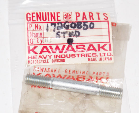 NOS KAWASAKI 1969 W1 W2 SS TT COMMANDER STUD 8X50 172G0850 - MotoRaider