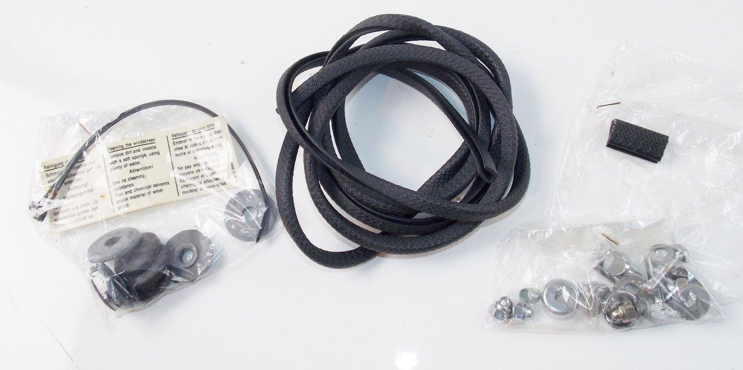 NOS MOTORCYCLE WINDSHIELD 7' RUBBER EDGE BORDER GROMMET HARDWARE BMW WIND SCREEN - MotoRaider
