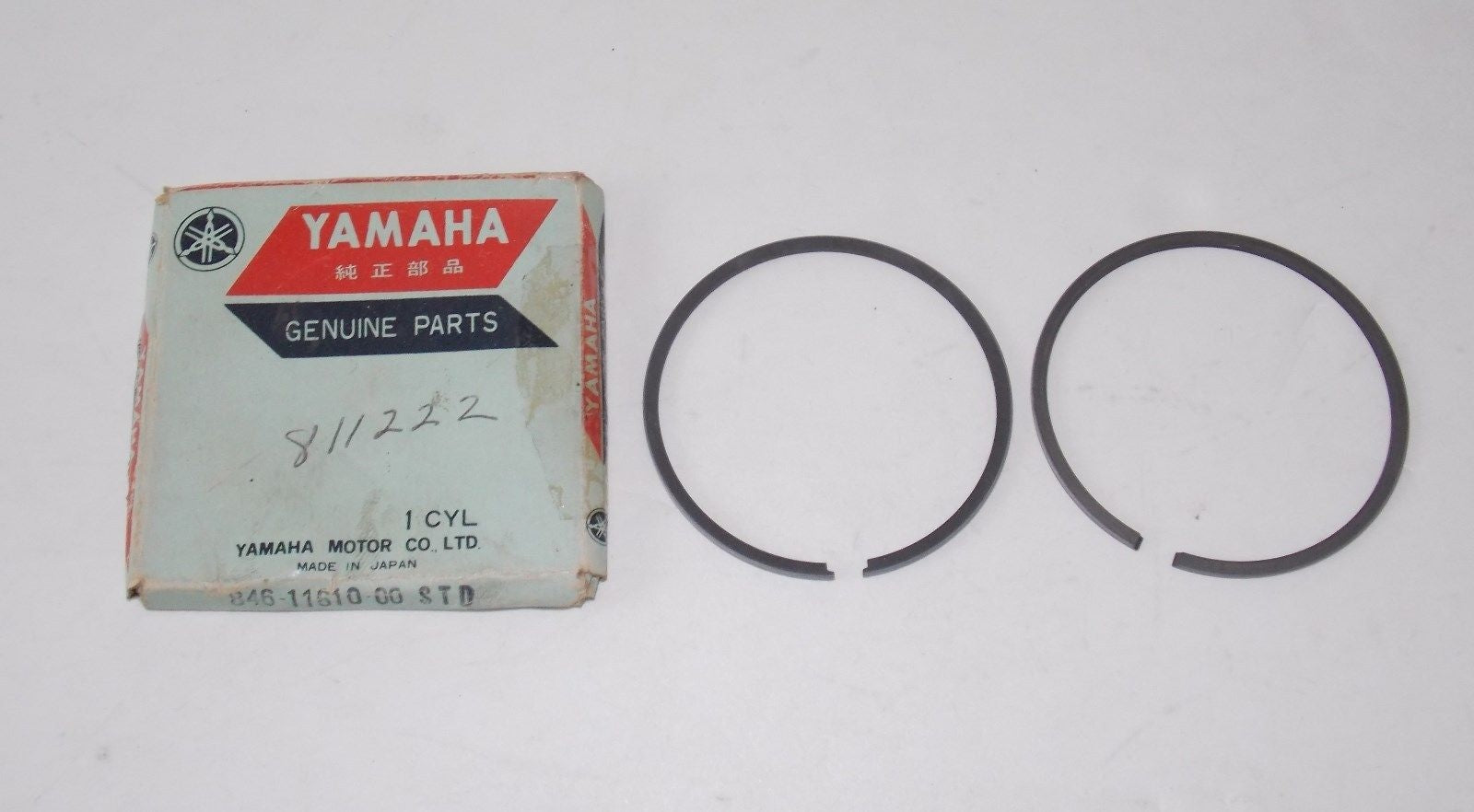 NOS OEM YAMAHA 1973-74 1976-77 PISTON RING SET GP338 SL338 GS340  846-11610-00 - MotoRaider
