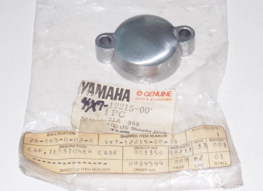 NOS OEM YAMAHA 1981-1997 TENSIONER CASE CAP XV750/1000/700/1100  4X7-12215-00 - MotoRaider