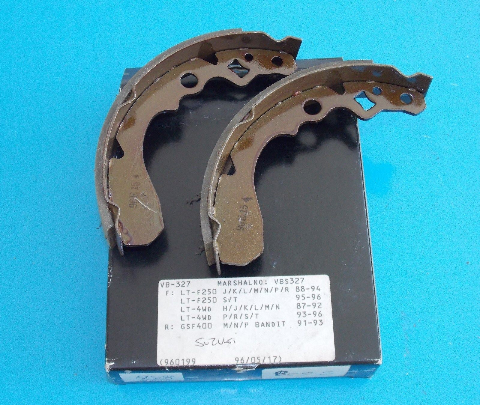 NOS VESRAH  BRAKE SHOES VB-327 FITS SUZUKI LT-F250/4WD GSF400 1988-1996 - MotoRaider