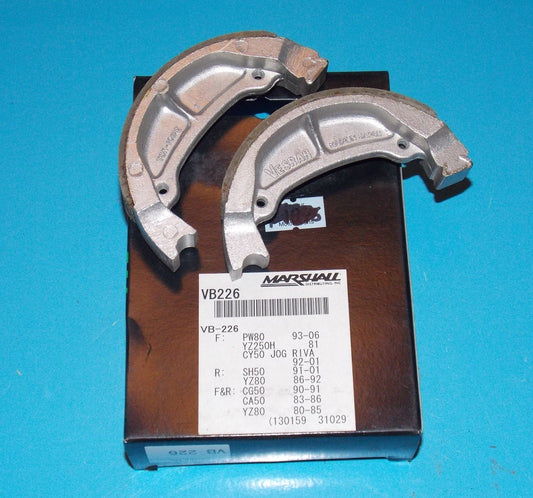 NOS VESRAH BRAKE SHOES VB-226 FITS YAMAHA 130159-31029 VB26 PW80 CY50 1980-2006 - MotoRaider