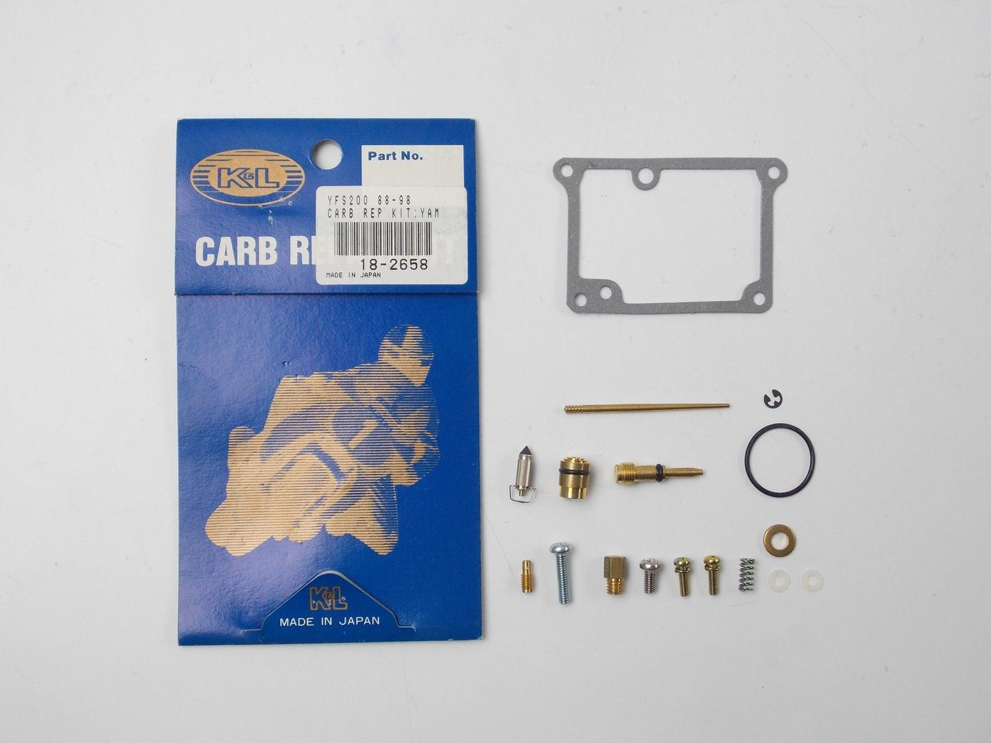 NOS K&L YAMAHA 1988-2005 YFS200 BLASTER ATV CARBURETOR REPAIR KIT 18-2658 - MotoRaider