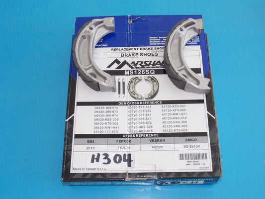 NOS EBC BRAKE SHOES K703 FITS KAWASAKI KLR250 KE175 KDX200 KLF250 1980-2005 - MotoRaider