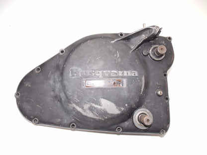 1970's HUSQVARNA 450WR MOTOR ENGINE SIDE COVER WR WATER PUMP CLUTCH LEFT WR 450 - MotoRaider