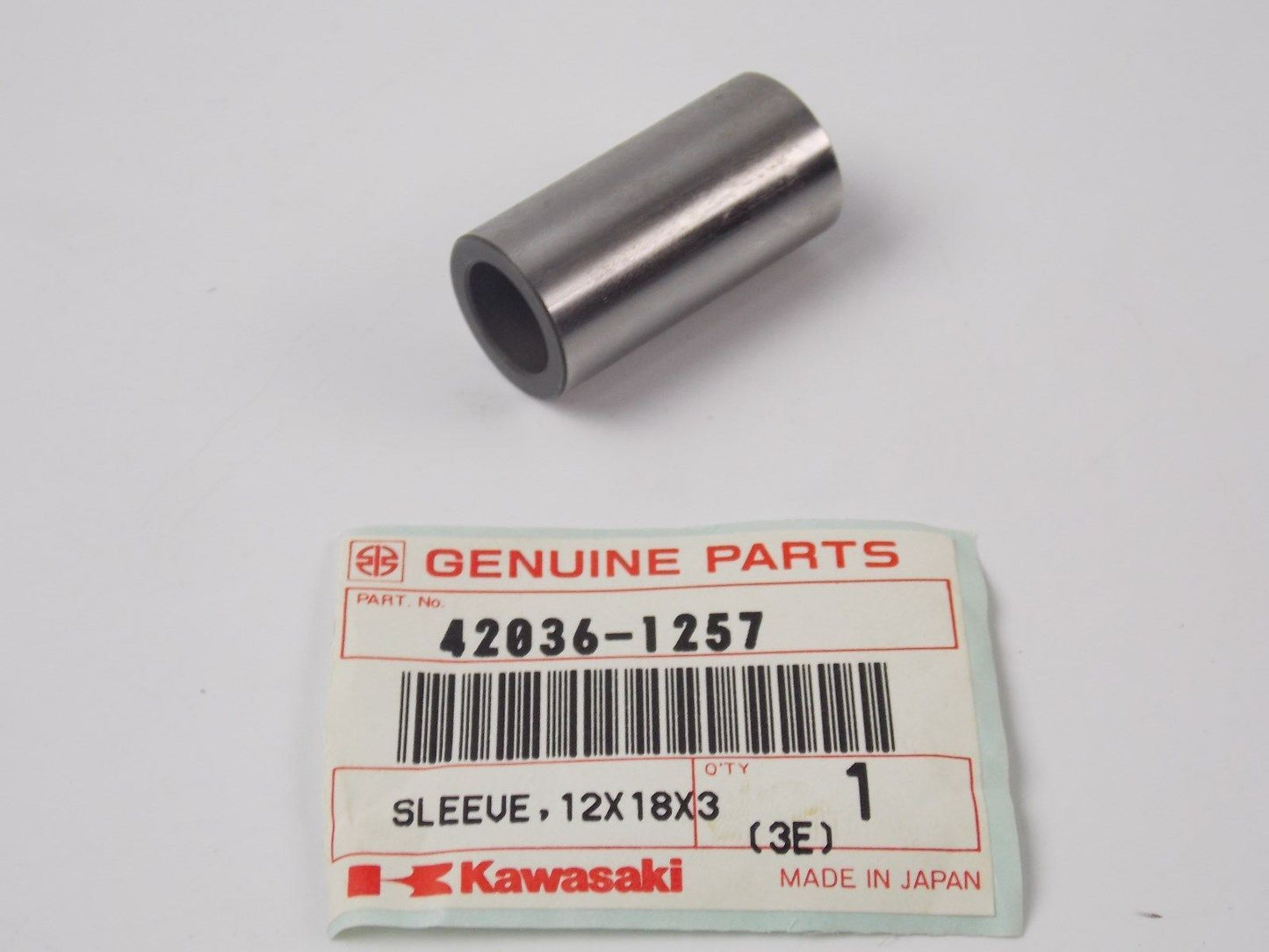 NOS OEM KAWASAKI 1990 REAR SHOCK SUSPENSION SLEEVE 12X18X36 KX80 42036-1257 - MotoRaider