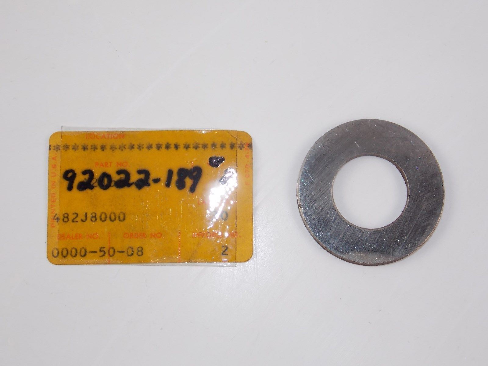 NOS OEM KAWASAKI  1972-1978 PLAIN WASHER 20MM S1/2/3 F11 KH250/400   92022-189 - MotoRaider