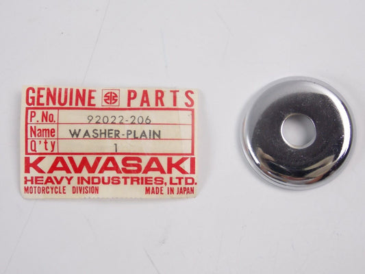 NOS OEM KAWASAKI  1969-1979 PLAIN WASHER H1 S2 KH500 KZ750    92022-206 - MotoRaider