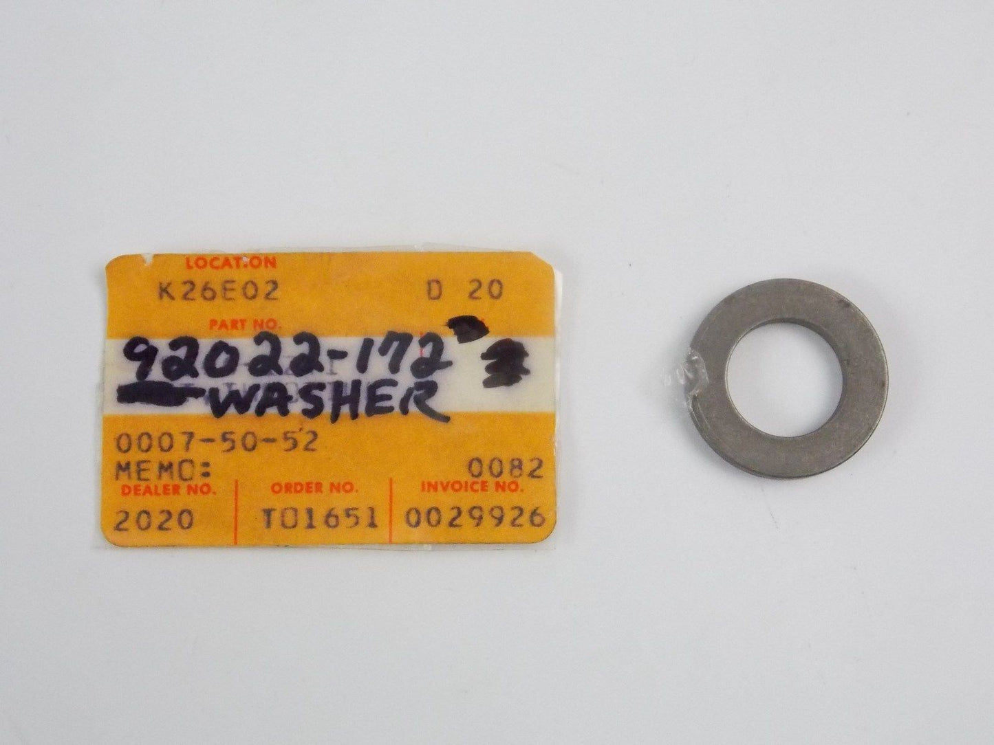 NOS OEM KAWASAKI  1970-1983 PLAIN WASHER 14MM F5/7/8/9/11/12 KX450 92022-172 - MotoRaider