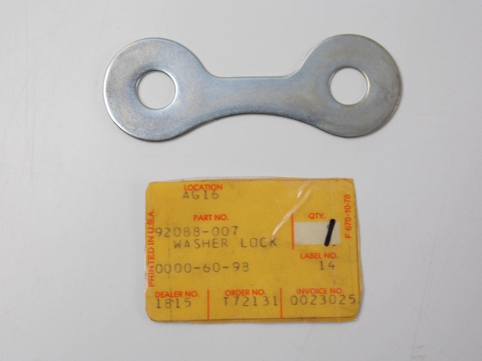 NOS OEM KAWASAKI 1969-1981 LOCK WASHER KT250 KH500 KZ750 KL250 H1  92088-007 - MotoRaider