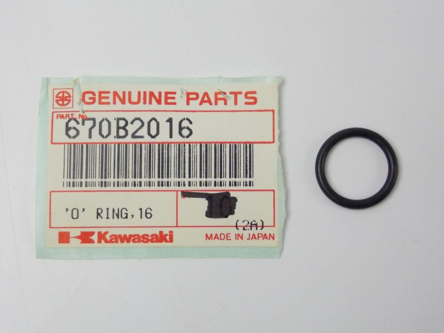 NOS OEM KAWASAKI 1976-2015 O RING 16MM JS400 JH750 JT750 KZ550 KE100   670B2016 - MotoRaider