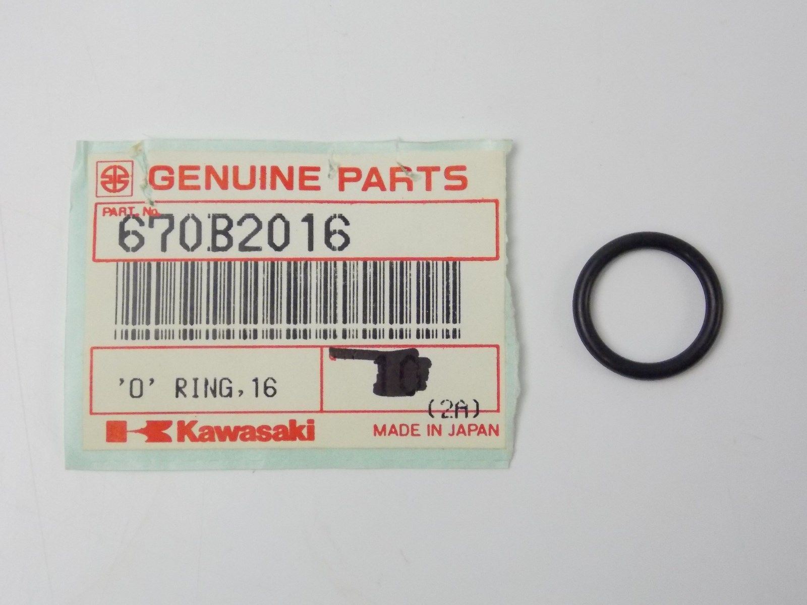 NOS OEM KAWASAKI 1976-2015 O RING 16MM JS400 JH750 JT750 KZ550 KE100   670B2016 - MotoRaider