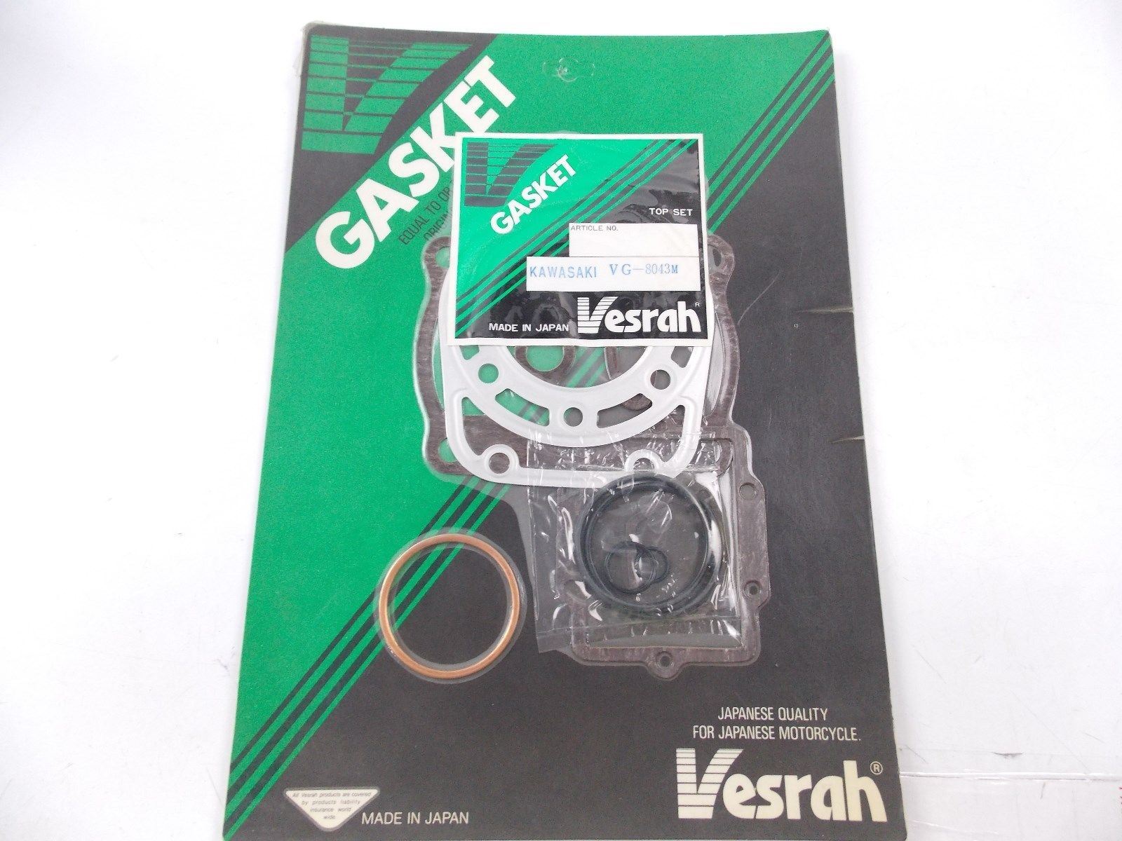 NOS 1990 1991 VESRAH TOP END GASKET KIT VG-4043M/8043M FOR KAWASAKI KX250 - MotoRaider